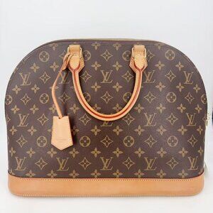 AUTHENTIC LOUIS VUITTON VINTAGE ALMA GM 👜 MONOGRAM LOGO HANDBAG